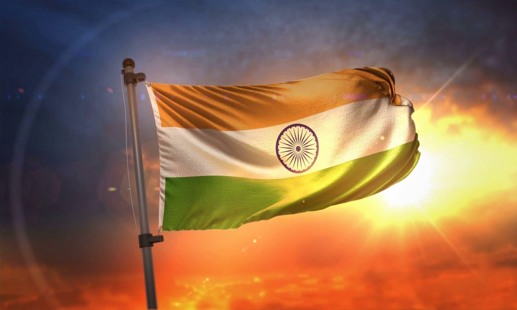 Indian national flag representing premium Independence Day celebrations